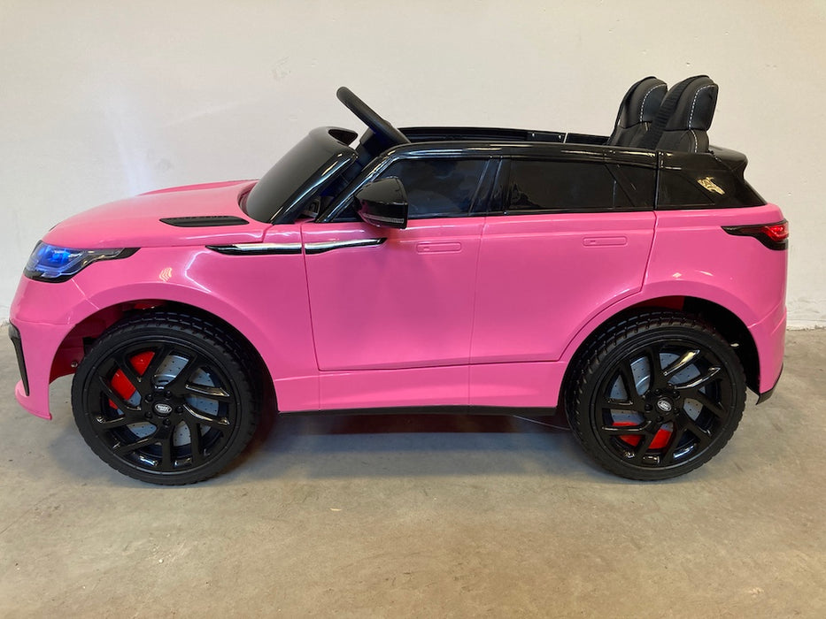 Range Rover Velar Kinderauto 12V + 2.4G RC (roze) - Trapautodealer