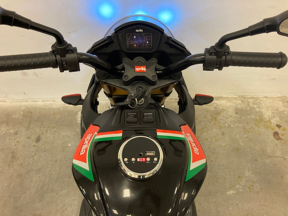 Aprilia Tuono V4 1100 RR Kindermotor 12V (zwart rood) - Trapautodealer