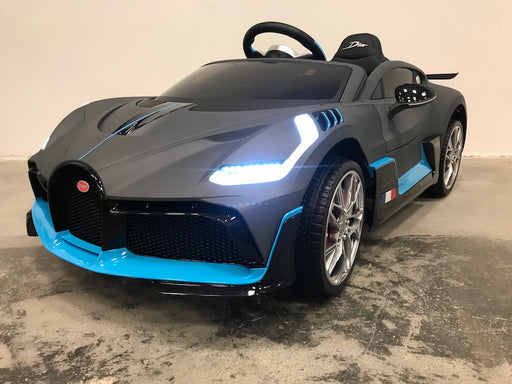 Bugatti Divo kinderauto 12V + 2.4G Afstandsbediening mat grijs - Trapautodealer