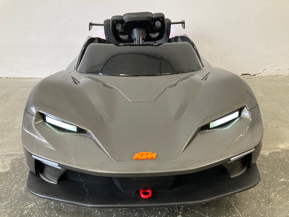 KTM X-Bow Elektrische Kinderauto  12V (Grijs metallic) + 2.4 RC - Trapautodealer