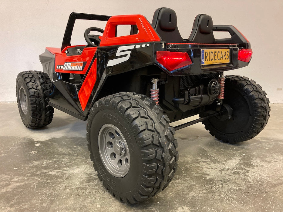 Buggy Kinderjeep 24V High Speed 4WD + 2.4G RC (rood) - Trapautodealer