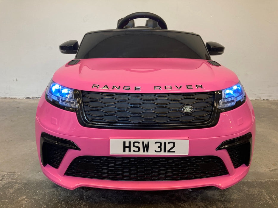 Range Rover Velar Kinderauto 12V + 2.4G RC (roze) - Trapautodealer