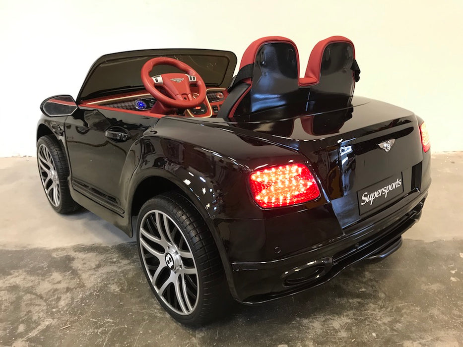 Bentley Continental Supersports Kinderauto 12V + 2.4G RC (zwart) - Trapautodealer