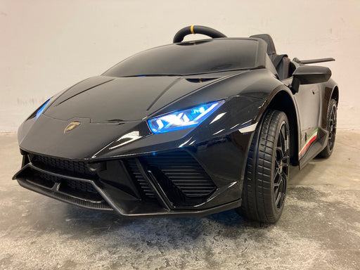 Lamborghini Huracan Kinderauto 12V + 2.4G Afstandsbediening (zwart) - Trapautodealer