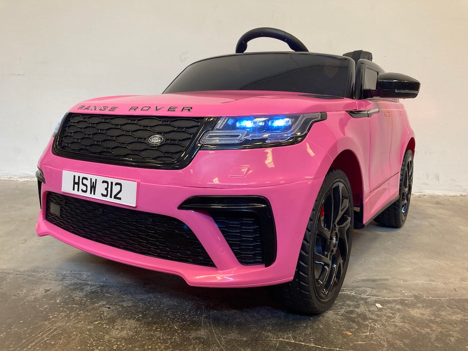 Range Rover Velar Kinderauto 12V + 2.4G RC (roze) - Trapautodealer