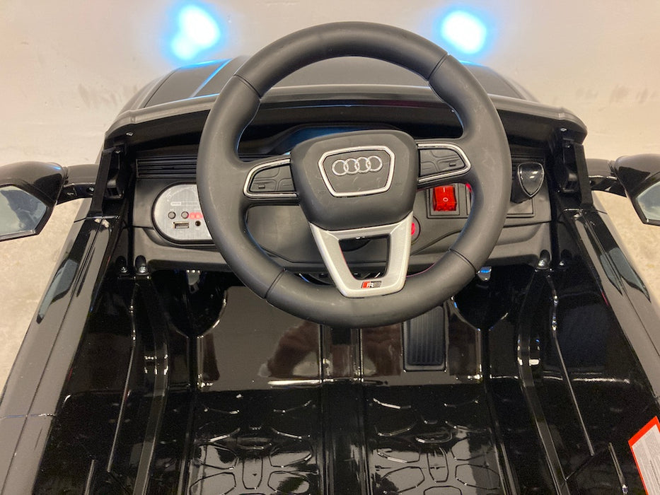 Audi RS Q8 Auto Voor Kinderen 12V + 2.4G Afstandsbediening (zwart) - Trapautodealer