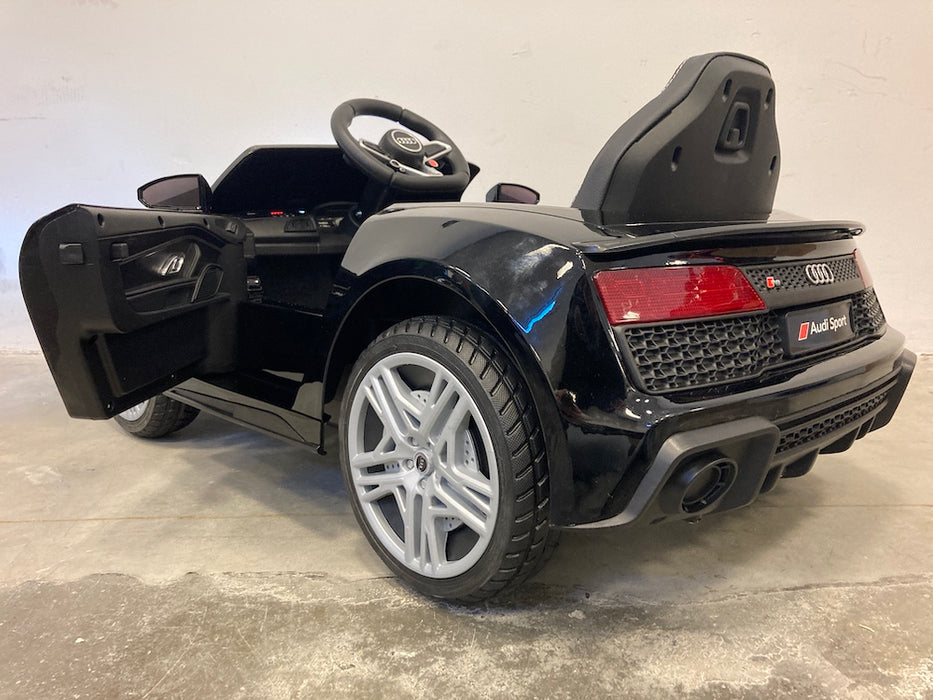 Audi R8 Sport Kinderauto 12V + 2.4G RC (zwart) - Trapautodealer