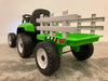 Kindertractor 12V + 2.4G RC + Aanhanger (groen) - Trapautodealer