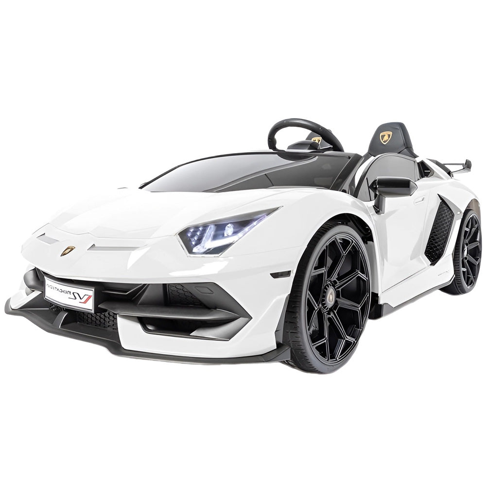 Lamborghini Aventador SVJ Kinderauto 24V (wit) | Trapautodealer