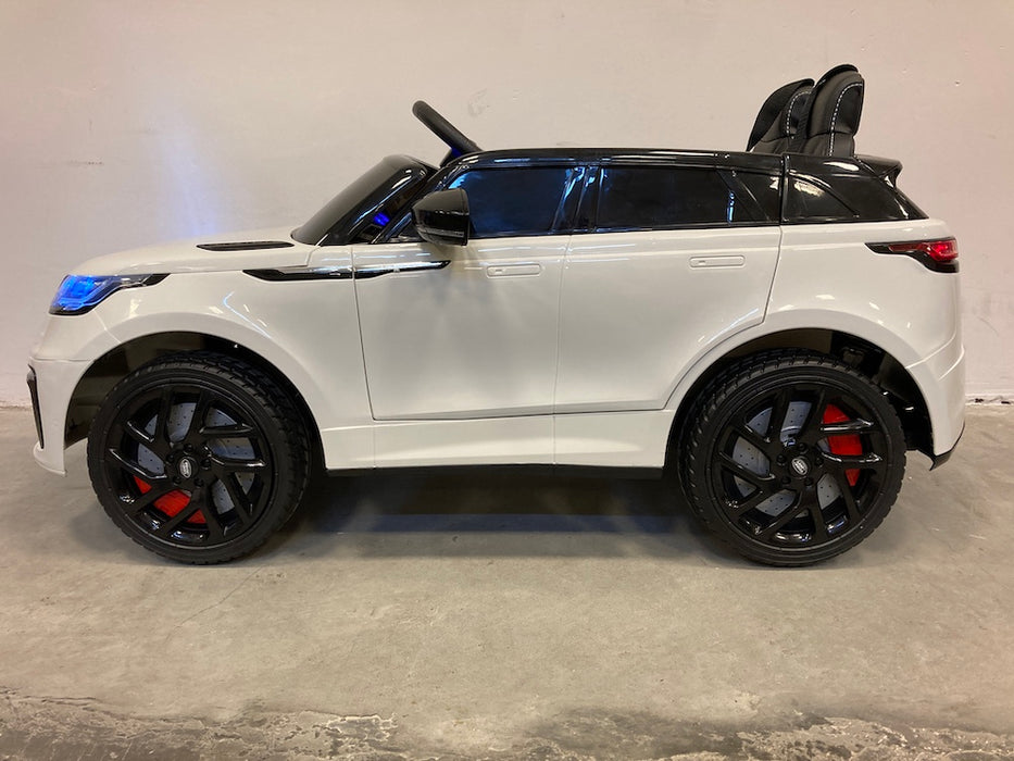 Range Rover Velar Elektrische Kinderauto 12 Volt + 2.4G Afstandsbediening (wit) - Trapautodealer