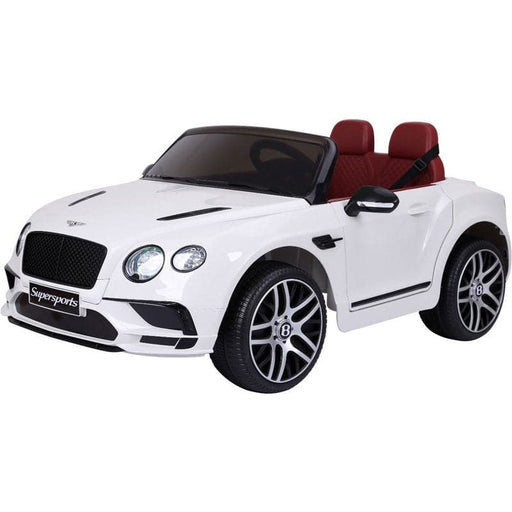 Bentley SuperSports Accu Kinderauto 12V + 2.4G RC (wit) - Trapautodealer