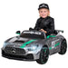 Mercedes-Benz GT4 Kinderauto 12V + 2.4G RC (grijs met MP4) - Trapautodealer