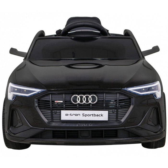 Audi E-Tron Kinderauto 12V + 2.4G Afstandsbediening (zwart met MP4) - Trapautodealer