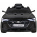 Audi E-Tron Kinderauto 12V + 2.4G Afstandsbediening (zwart met MP4) - Trapautodealer